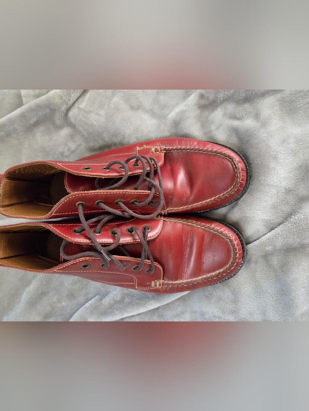 Vintage Orvis Mock-toe Leather Chukka Boots. Made In Brazil - Picture 10 of 13